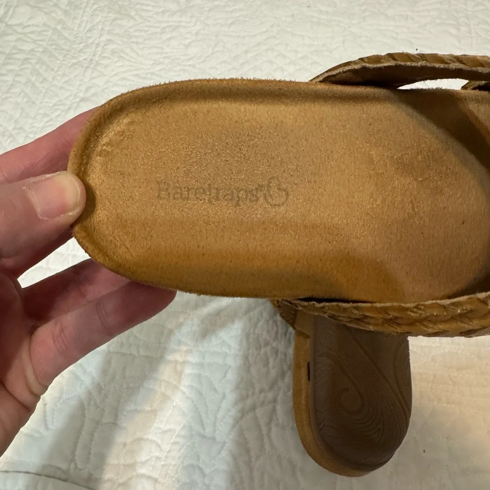 BareTraps Tan and Brown Braided Sandals - Picture 4 of 7